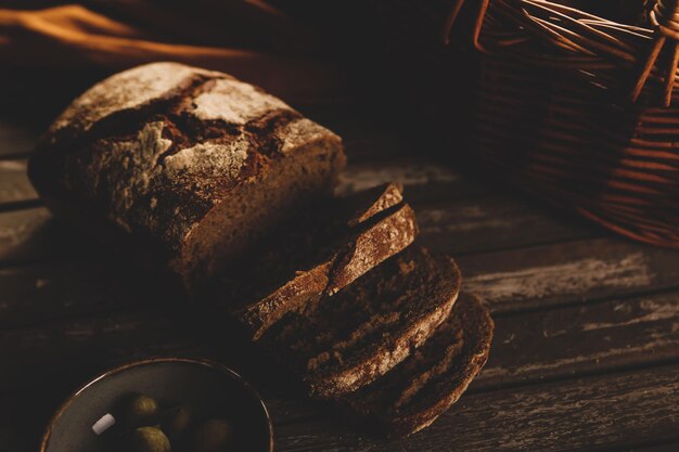 Photo delicious natural aesthetic baked bread