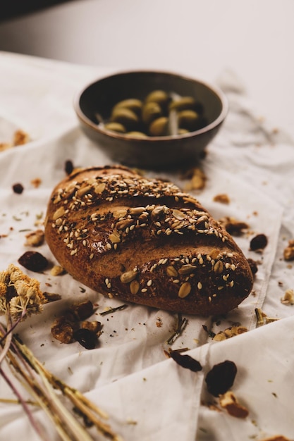 delicious natural aesthetic baked bread