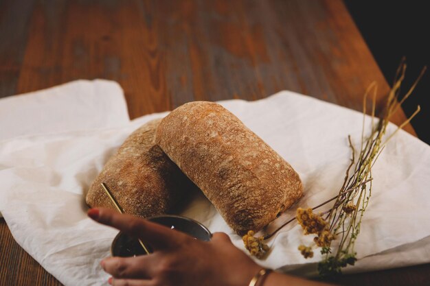 delicious natural aesthetic baked bread