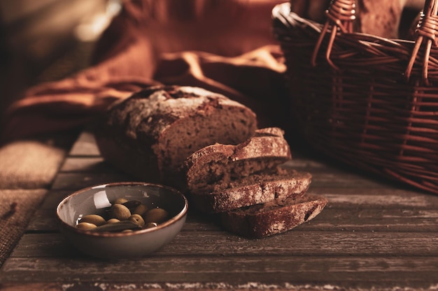 delicious natural aesthetic baked bread