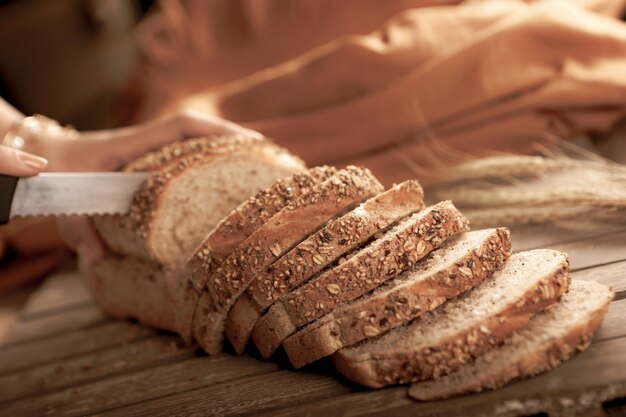 delicious natural aesthetic baked bread