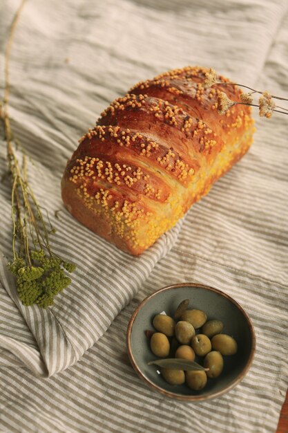 delicious natural aesthetic baked bread