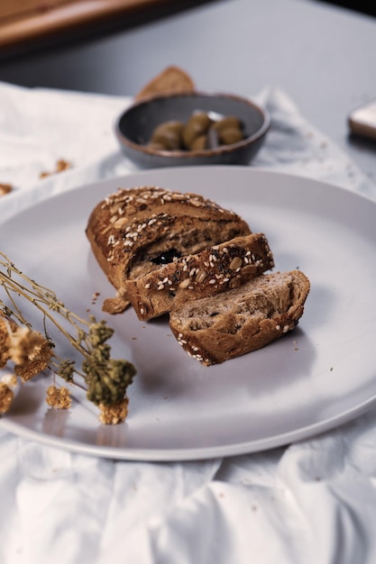 Delizioso pane da forno estetico naturale