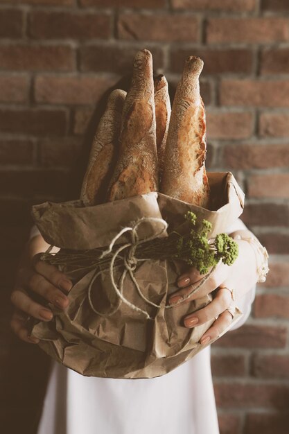 delicious natural aesthetic baked bread