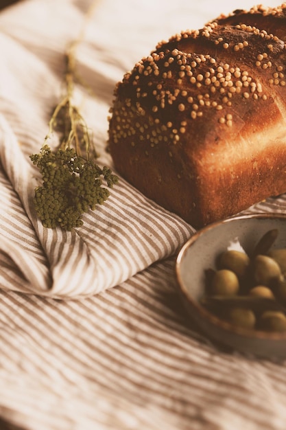 delicious natural aesthetic baked bread