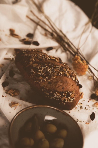 Photo delicious natural aesthetic baked bread