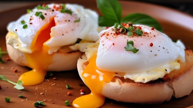 Premium AI Image | Delicious and Nutritious Breakfast Eggs on Toast