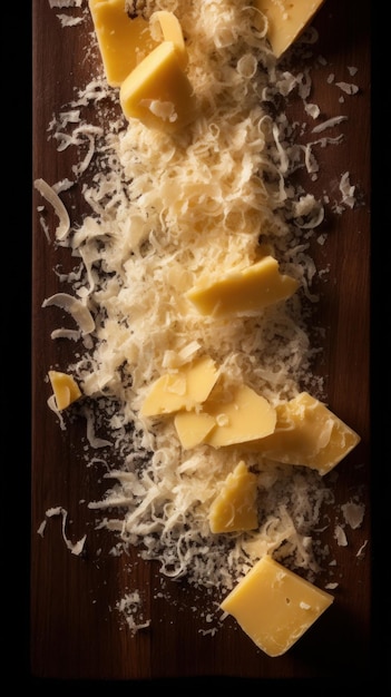 Delicious Parmesan Cheese Vertical Background