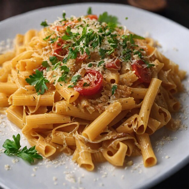 Delicious pasta photography