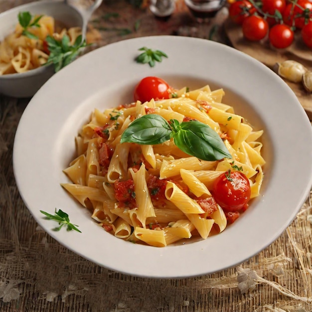 Delicious pasta photography