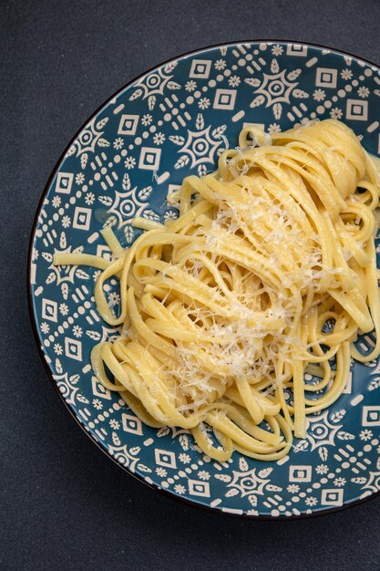 Delicious pasta in a restaurant