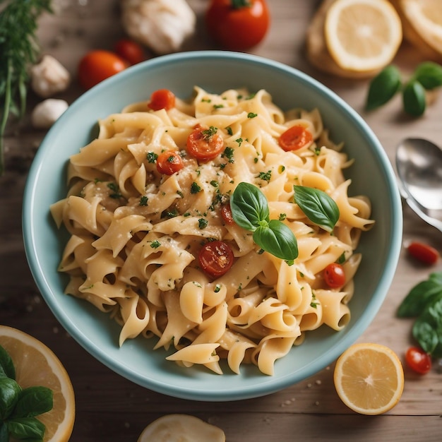 Delicious Pasta with Fresh Tomatoes and Fragrant Basil