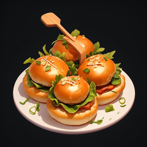 Delicious pastry burger food hd photography 4k wallpaper background illustration