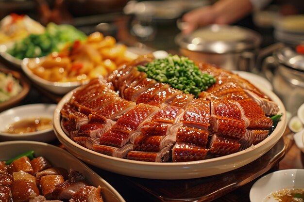 Photo delicious peking duck dish