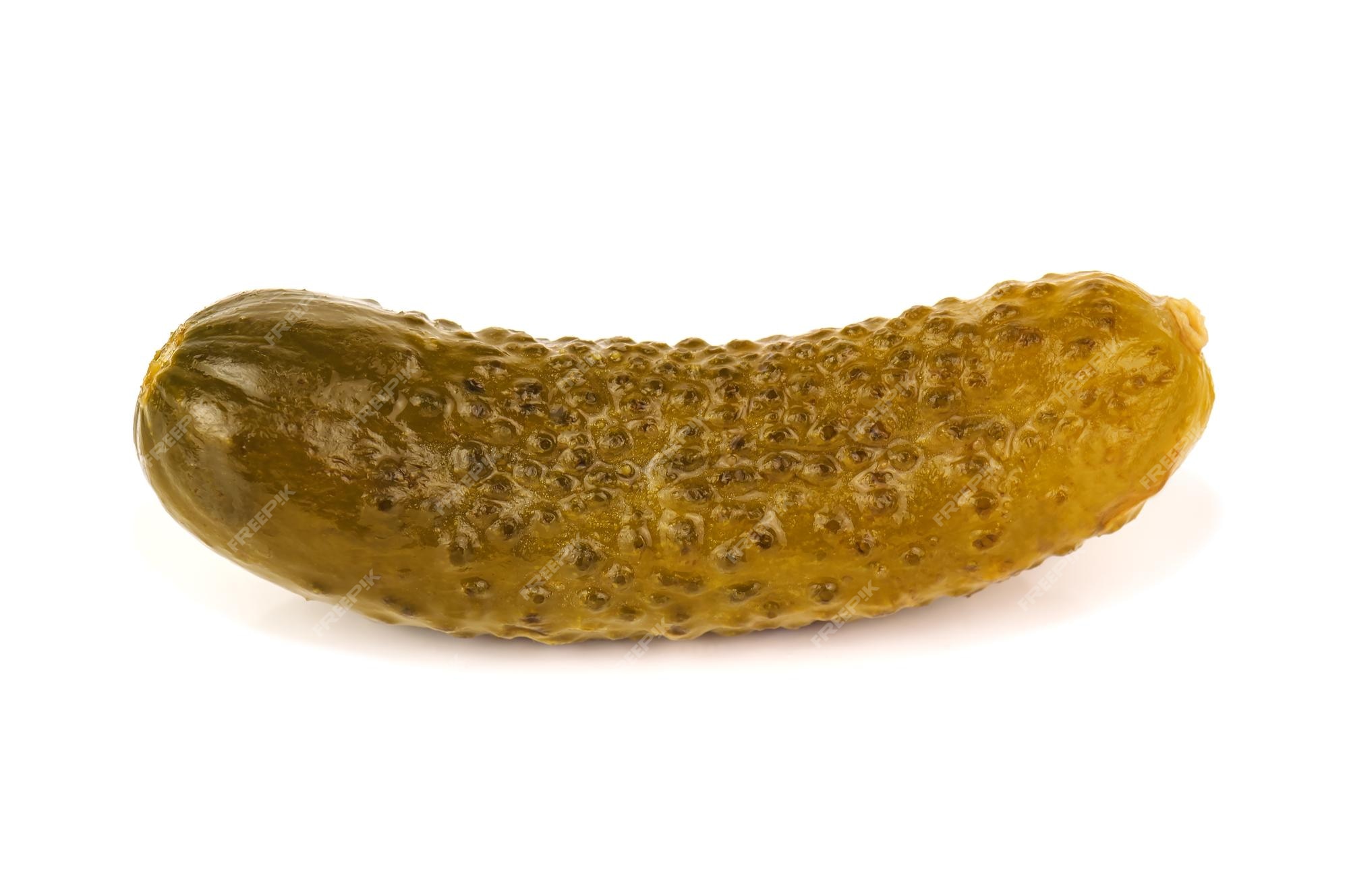 Premium Photo | Delicious pickle on white background