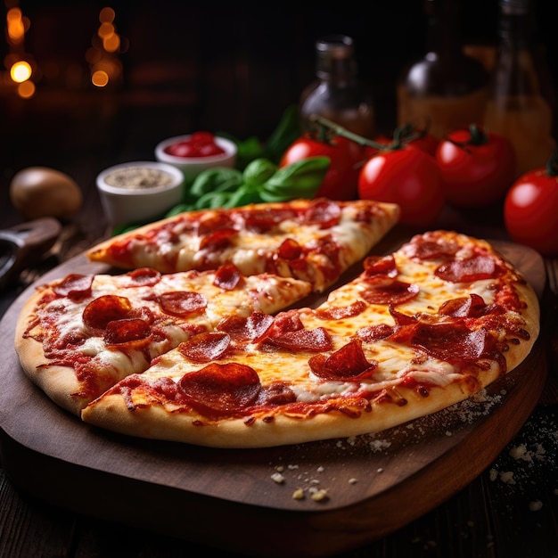 Delicious Pizza Italian cuisine Gourmet Food