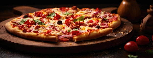 Delicious Pizza Italian cuisine Gourmet Food