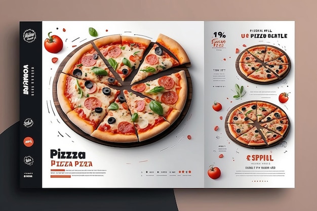 Foto delicious pizza modello di post sui social media