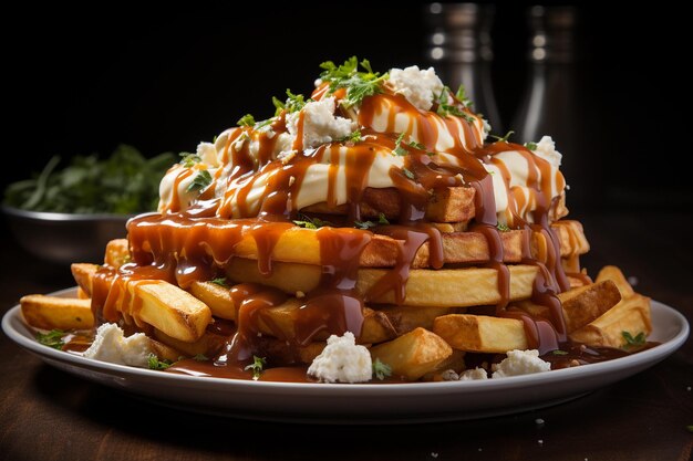 A delicious plate of poutine