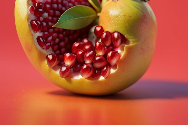 Delicious pomegranate fruit wallpaper illustration background Chinese cuisine fruit