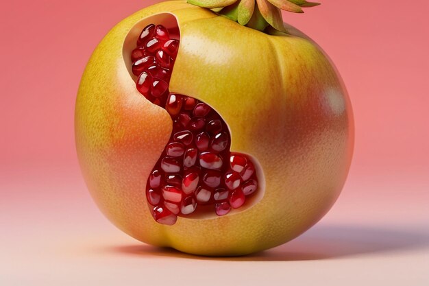 Delicious pomegranate fruit wallpaper illustration background chinese cuisine fruit