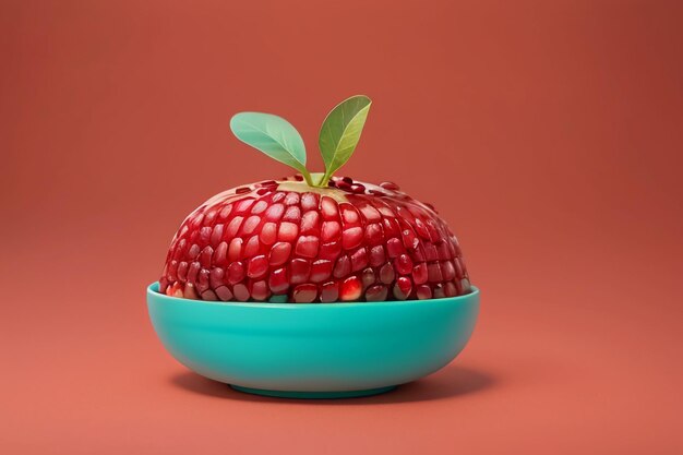 Delicious pomegranate fruit wallpaper illustration background Chinese cuisine fruit