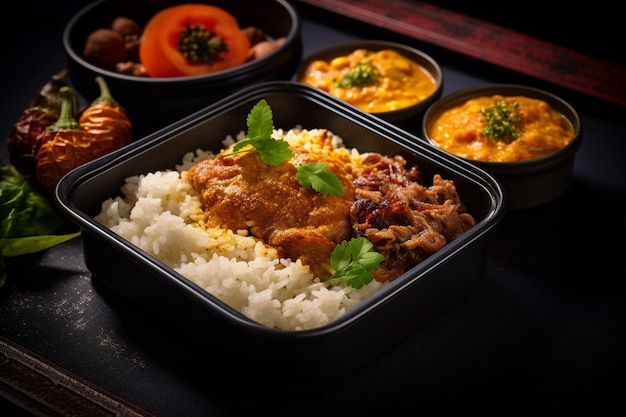 Delicious Pork Curry Rice Lunchbox