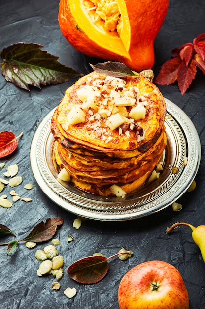 Delicious pumpkin pancakes