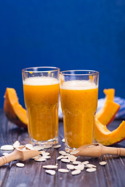 Delicious pumpkin smoothie