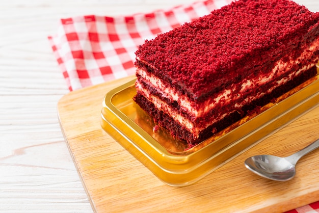 Delicious red velvet cake