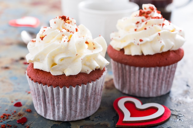 Delicious red velvet cupcakes