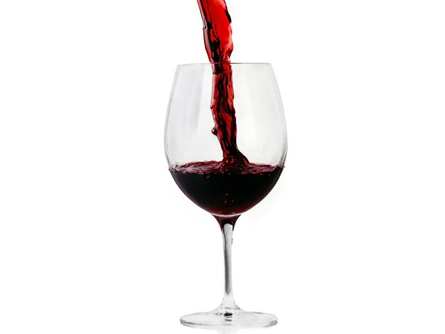 Delicious red wine splash