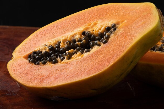 Delicious and ripe papaya fruit