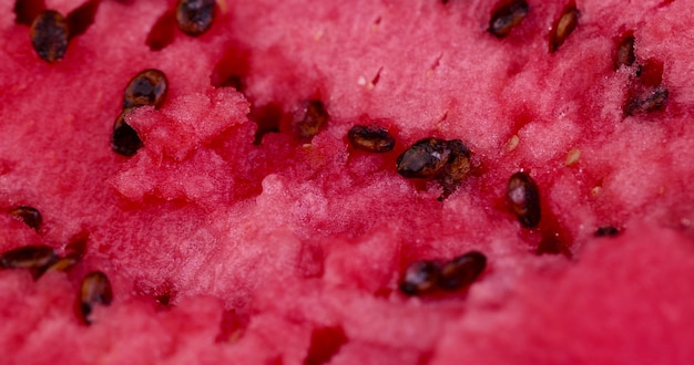 delicious ripe red watermelon broken in half