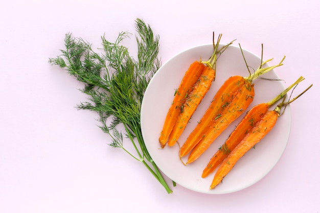 Delicious roasted carrots