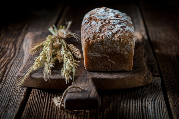 Delicious and rustic bread with several grains