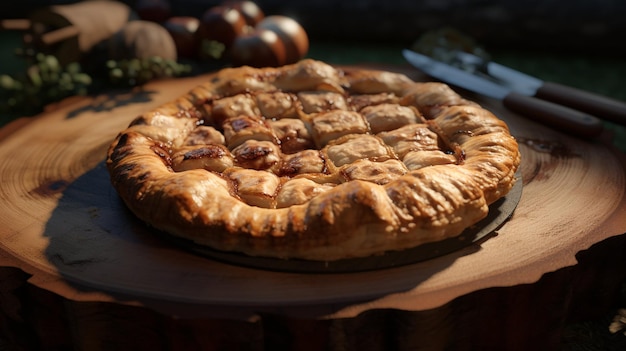 Delicious Rustic Pie A mouthwatering homemade masterpiece