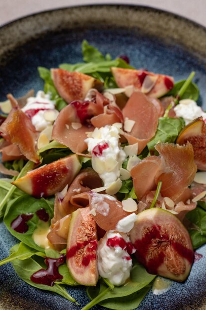 delicious salad in the restaurant