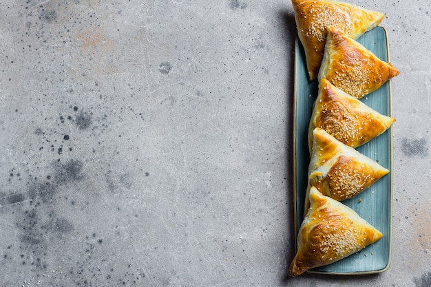 Delicious samosas samsa with meat