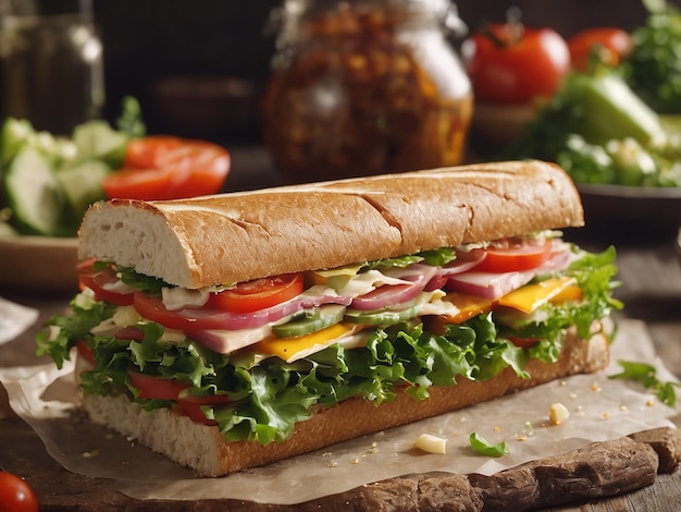 Delicious sandwich food photo