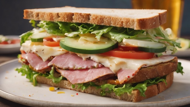 Delicious sandwich food photo