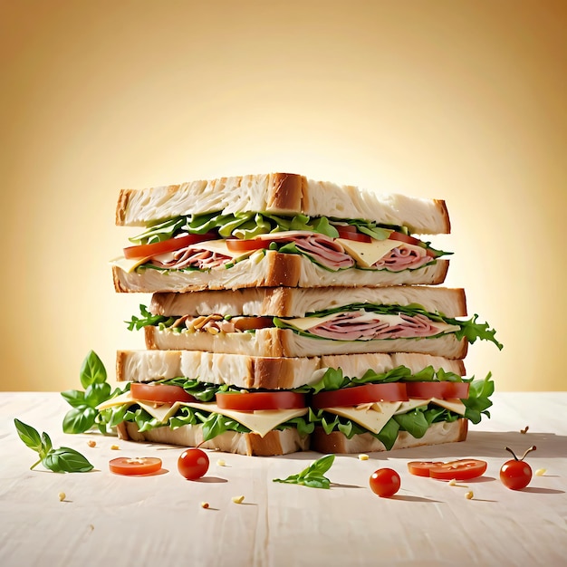 Photo delicious sandwich