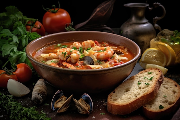 Delicious Shrimp and Clam Soup