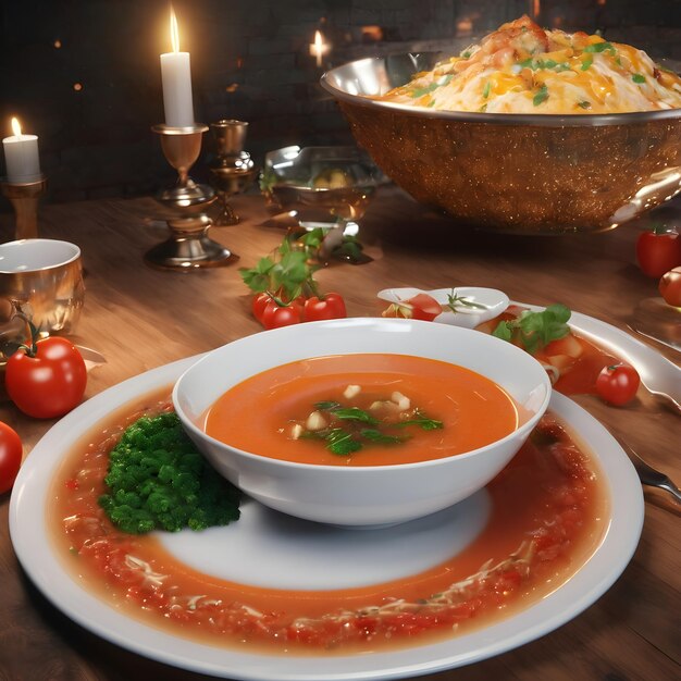 Delicious soup background very cool