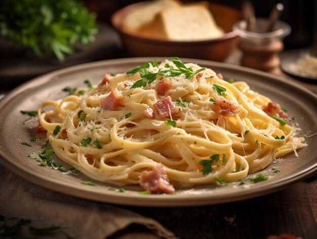 Foto deliziosi spaghetti e pomodori cibo italiano