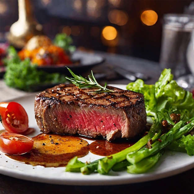 Delicious steak photo food photography