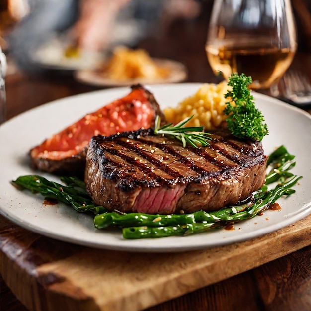 Delicious steak photo food photography