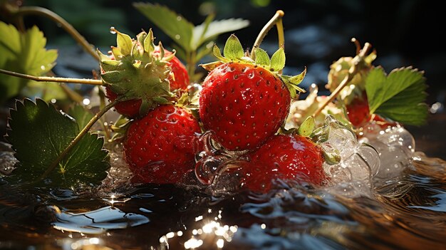 Delicious strawberries make splash