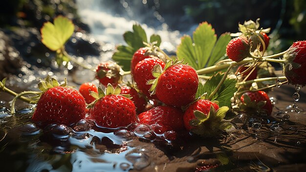 Delicious strawberries make splash