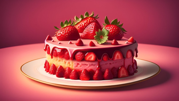 delicious strawberry cakes